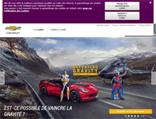 Tablet Screenshot of chevrolet.fr