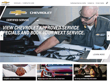 Tablet Screenshot of chevrolet.co.za
