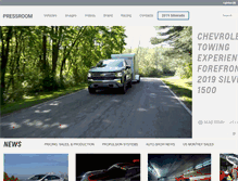 Tablet Screenshot of media.chevrolet.com